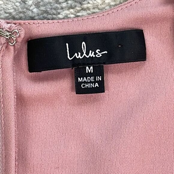 New Lulus Celebrating You Dusty Mauve Pink Cutout Bodycon Mini Dress Sz M - Picture 10 of 12